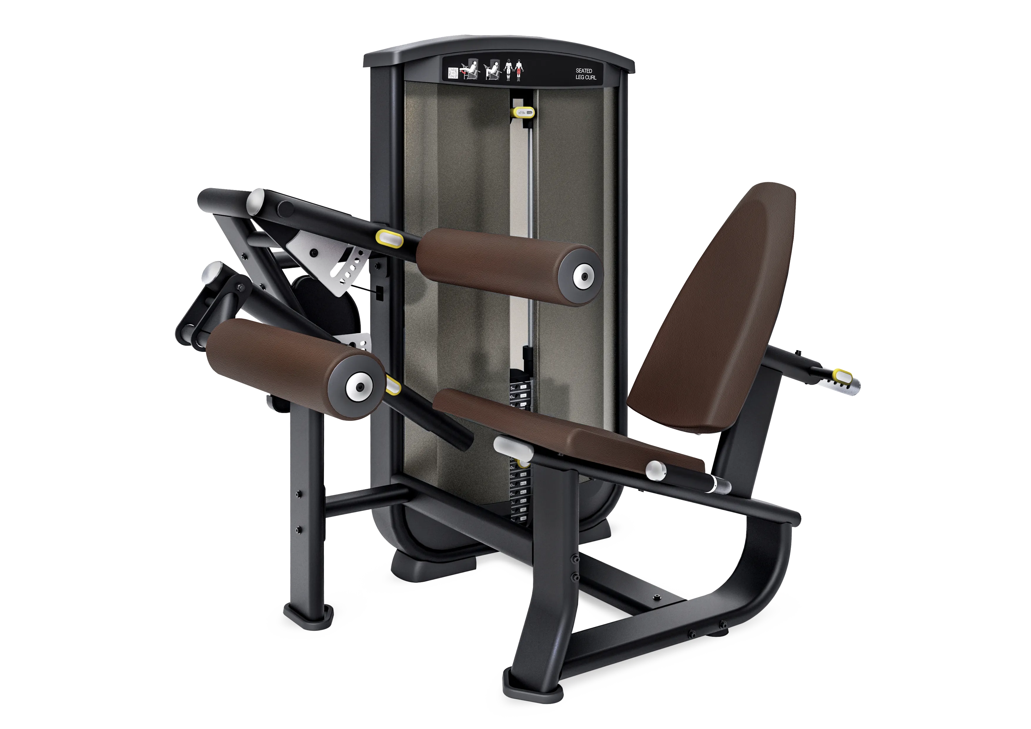 Brug Intenza Ease Line Seated Leg Curl (vægtstak: 102 kg) til en forbedret oplevelse